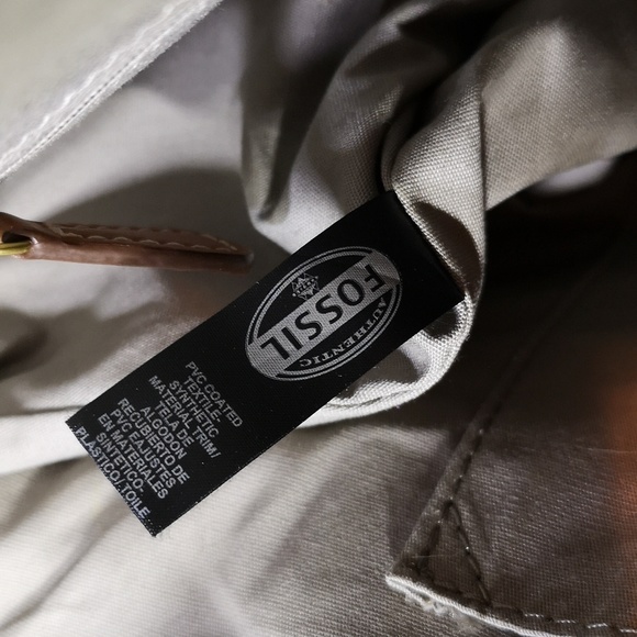 Fantastic Fossil Messenger Bag / Briefcase Orange & Purple Flowers Multi Pockets - Picture 13 of 13